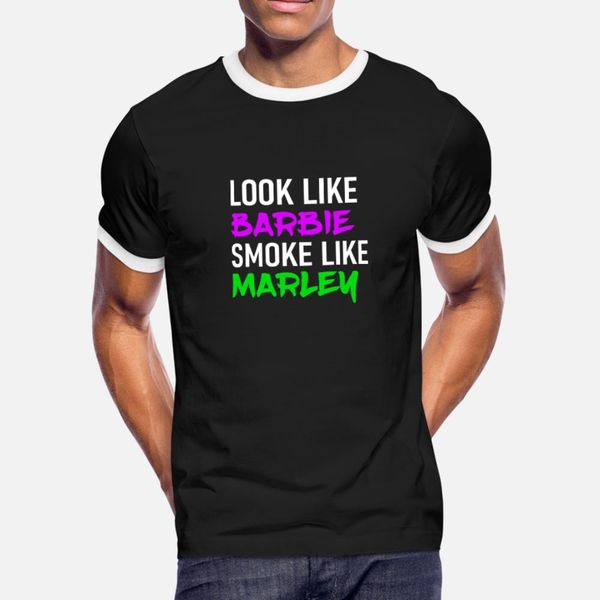 look like barbie smoke like marley t shirt men gift cotton round collar gift new fashion summer vintage 
look like barbie smoke like marley t shirt men gift cotton round collar gift new fashion summer vintage