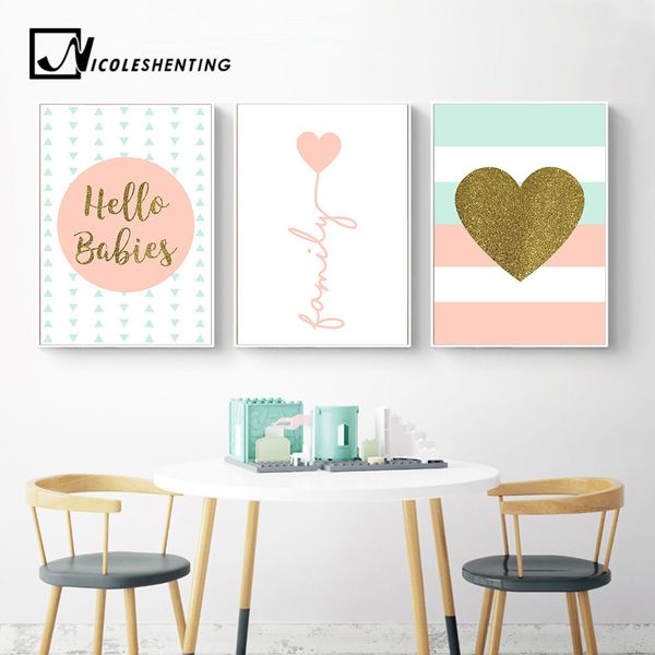 heart nursery prints family quote wall art canvas posters nordic style painting wall pictures for living room modern home decor
heart nursery prints family quote wall art canvas posters nordic style painting wall pictures for living room modern home decor