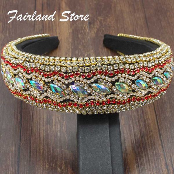 fairland shiny rhinestone pellet luxury heavy industry baroque sparkly padded hair band ab crystal accessories women headband, Golden;silver 
fairland shiny rhinestone pellet luxury heavy industry baroque sparkly padded hair band ab crystal accessories women headband, Golden;silver