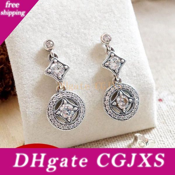 925 Silver Natural Crystal Pendant Earrings Original Box Fit Pandora Fashion Sterling Silver Jewelry Earring For Women Wedding Gift
925 Silver Natural Crystal Pendant Earrings Original Box Fit Pandora Fashion Sterling Silver Jewelry Earring For Women Wedding Gift