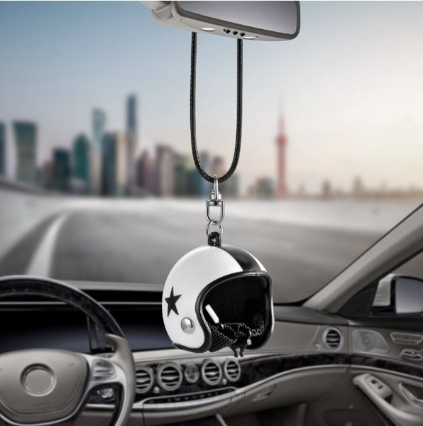 car pendant cute helmet rearview mirror hanging for automobile interior decoration ornament accessories
car pendant cute helmet rearview mirror hanging for automobile interior decoration ornament accessories