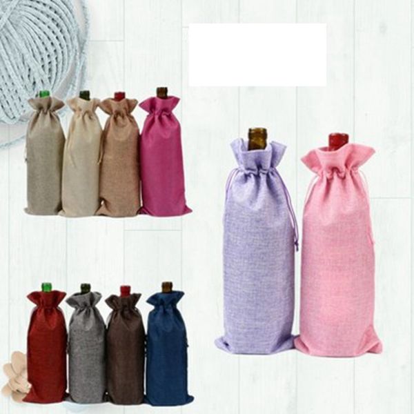 wine bottle covers champagne wine bags blind packaging gift bags rustic hessian christmas dinner table decoration zza1239-1 1000pcs
wine bottle covers champagne wine bags blind packaging gift bags rustic hessian christmas dinner table decoration zza1239-1 1000pcs