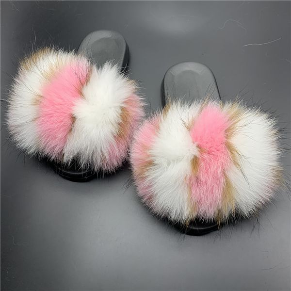 women slides summer shoes ladies luxury furry fur slippers indoor female sandals fluffy cute raccoon fur flip flops plus size, Black
women slides summer shoes ladies luxury furry fur slippers indoor female sandals fluffy cute raccoon fur flip flops plus size, Black