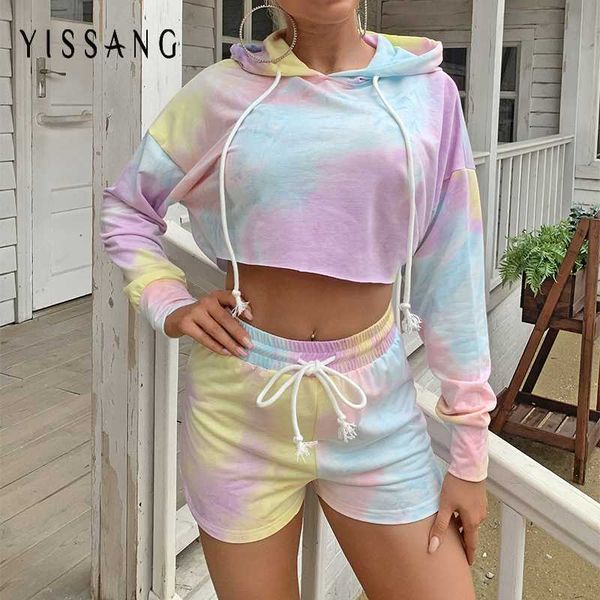 yissang tie dye cotton summer 2 piece set women hoodie crop and short pant set tracksuit two piece casual clothing, Gray
yissang tie dye cotton summer 2 piece set women hoodie crop and short pant set tracksuit two piece casual clothing, Gray