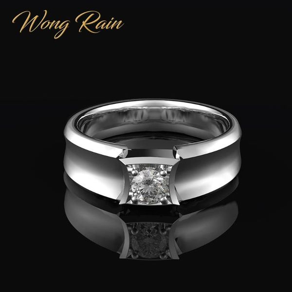 wong rain 100% 925 sterling silver created moissanite gemstone wedding engagement men women ring fine jewelry wholesale, Golden;silver
wong rain 100% 925 sterling silver created moissanite gemstone wedding engagement men women ring fine jewelry wholesale, Golden;silver