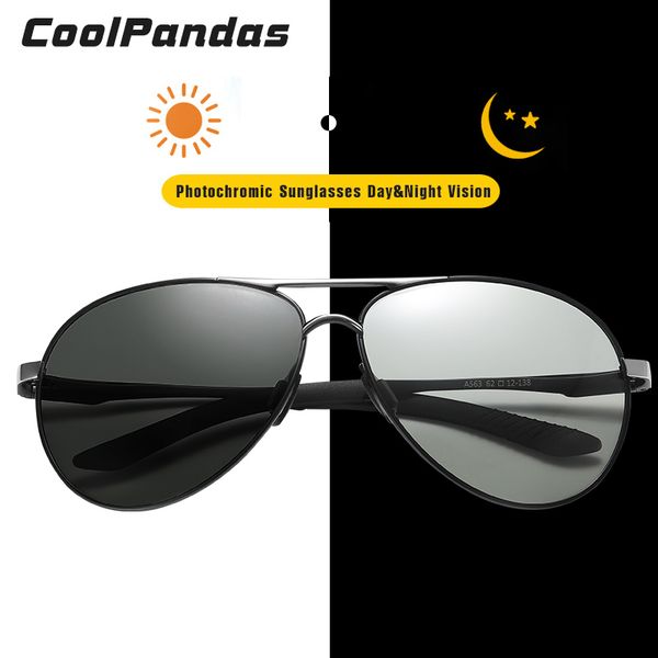brand aviation pchromic sunglasses men polarized chameleon sunglasses women day night vision driving gafas de sol hombre, White;black
brand aviation pchromic sunglasses men polarized chameleon sunglasses women day night vision driving gafas de sol hombre, White;black