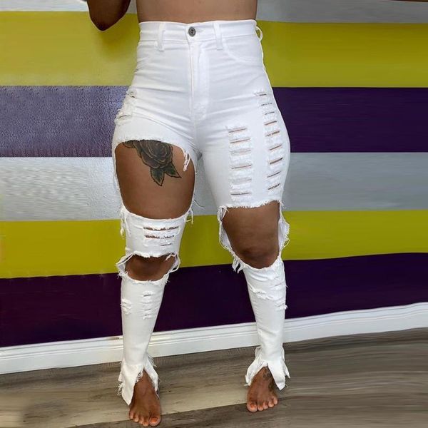 2020 fashion ripped jeans for women high waist loose destroyed hole denim mopping pants casual vintag female jeans, Black;white
2020 fashion ripped jeans for women high waist loose destroyed hole denim mopping pants casual vintag female jeans, Black;white