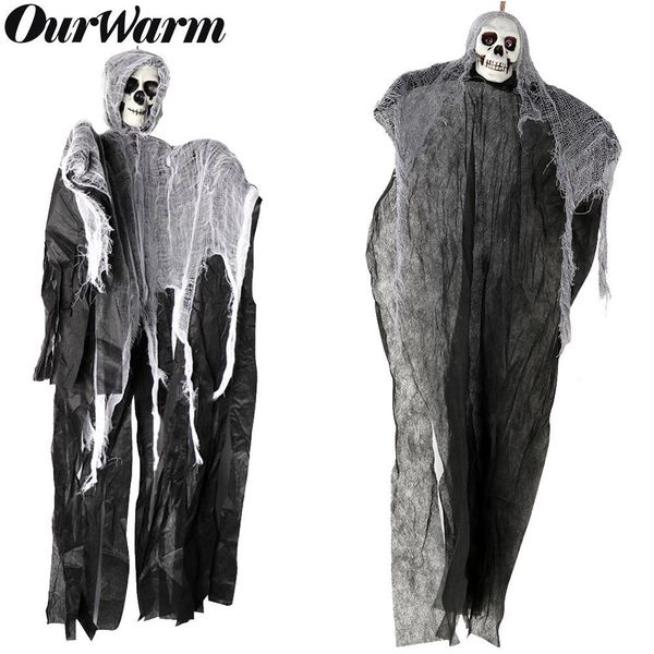 ourwarm haunted house ghost halloween decoration horror props creepy skeleton hanging grim reaper home door bar decor
ourwarm haunted house ghost halloween decoration horror props creepy skeleton hanging grim reaper home door bar decor
