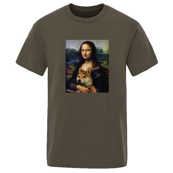 2020 summer funny mona lisa and dog fashion cool tshirt clothing new solid color mans hip hop short sleeve handsome t-shirts top
2020 summer funny mona lisa and dog fashion cool tshirt clothing new solid color mans hip hop short sleeve handsome t-shirts top