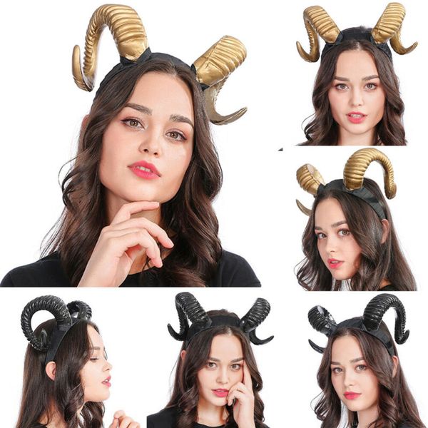 women girl halloween stereo devil goat horn headband cosplay party accessories black golden children noveity headbands, Slivery;white
women girl halloween stereo devil goat horn headband cosplay party accessories black golden children noveity headbands, Slivery;white
