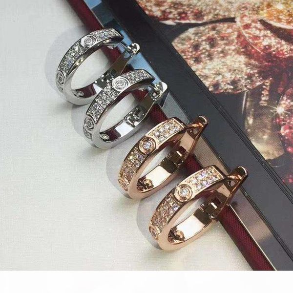 316l stainless steel stud earring with all diamond rose gold plated silver plated luxury designer jewelry women earrings, Golden;silver
316l stainless steel stud earring with all diamond rose gold plated silver plated luxury designer jewelry women earrings, Golden;silver