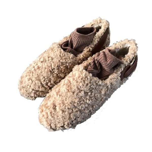 2020 autumn and winter new belt buckle warm lamb hair round toe flat shoes comfortable cotton scoop shoes plush, Black
2020 autumn and winter new belt buckle warm lamb hair round toe flat shoes comfortable cotton scoop shoes plush, Black