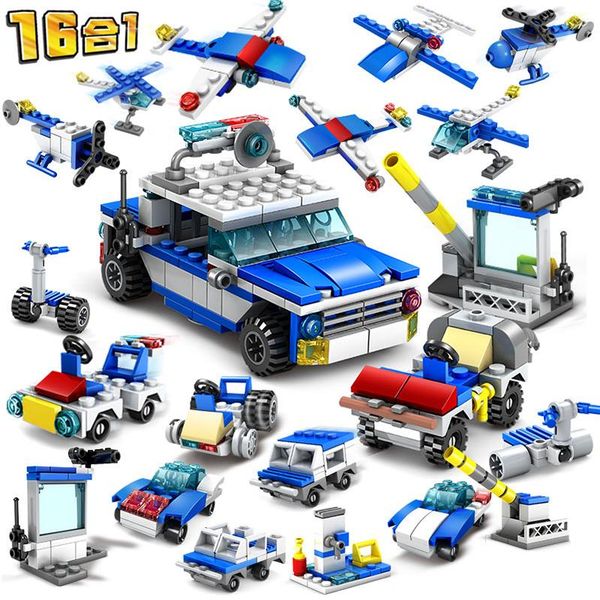 16in1 robot aircraft helicopter city police station bricks truck car building blocks educational diy toys for boys children 04
16in1 robot aircraft helicopter city police station bricks truck car building blocks educational diy toys for boys children 04