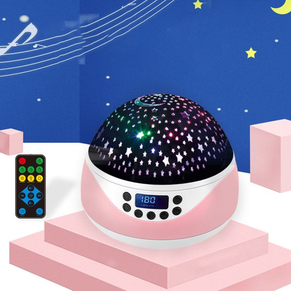 Led Music Night Light Projector Spin Starry Sky Star Rotating Children Kids Baby Sleep Romantic Usb Lamp Projection Lamp 10364