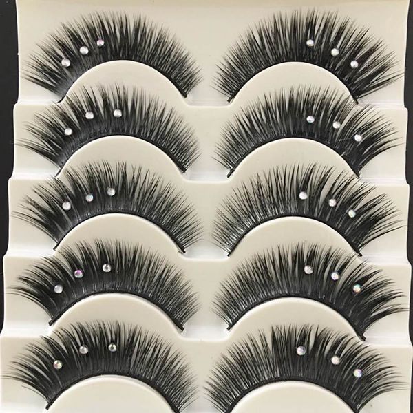 false eyelashes yokpn 5 pairs diy handmade shining thick long acrylic shimmer performing makeup tools
false eyelashes yokpn 5 pairs diy handmade shining thick long acrylic shimmer performing makeup tools