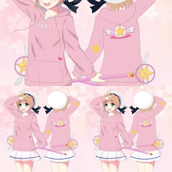 card girl changeable sakura anime peripheral sweater coat magic magic secondary sakura coat clothing 8qb6s, Black
card girl changeable sakura anime peripheral sweater coat magic magic secondary sakura coat clothing 8qb6s, Black