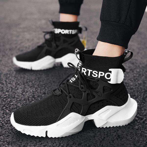 men's sneakers fashion casual high sock shoes breathable comfortable running shoes for men trainers tenis masculino adulto, Black
men's sneakers fashion casual high sock shoes breathable comfortable running shoes for men trainers tenis masculino adulto, Black