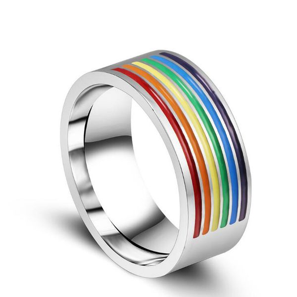 stainless steel rainbow finger rings for women men couple engagement jewelry gay lesbain ring jewelry colorful rings mr24, Golden;silver
stainless steel rainbow finger rings for women men couple engagement jewelry gay lesbain ring jewelry colorful rings mr24, Golden;silver
