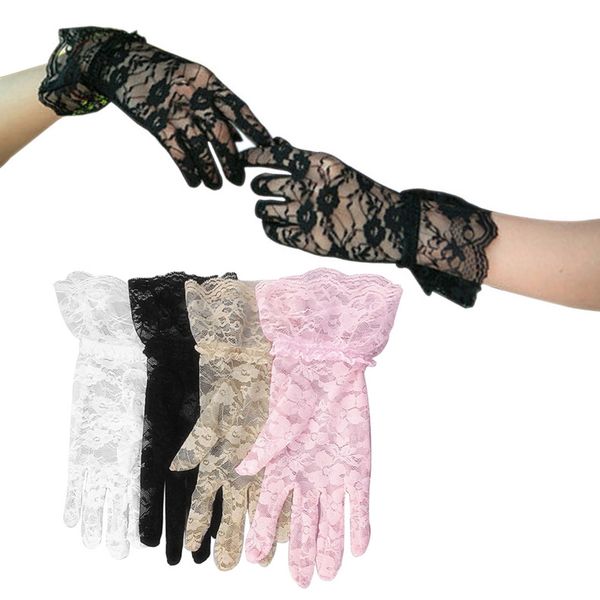 five fingers gloves female 2021 sun protection accessories hollow-out delicate lace jacquard pattern weeding, Blue;gray
five fingers gloves female 2021 sun protection accessories hollow-out delicate lace jacquard pattern weeding, Blue;gray