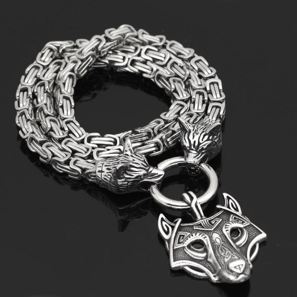 dropshipping nordic viking slavic celtic wolf head titanium steel pendant necklace with square chain for men women gift jewelry, Silver
dropshipping nordic viking slavic celtic wolf head titanium steel pendant necklace with square chain for men women gift jewelry, Silver