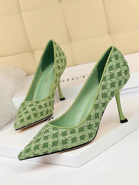 women's high heel shoes pointed mouth shallow fashion show thin cloth sweet delicate pedicure, Black
women's high heel shoes pointed mouth shallow fashion show thin cloth sweet delicate pedicure, Black