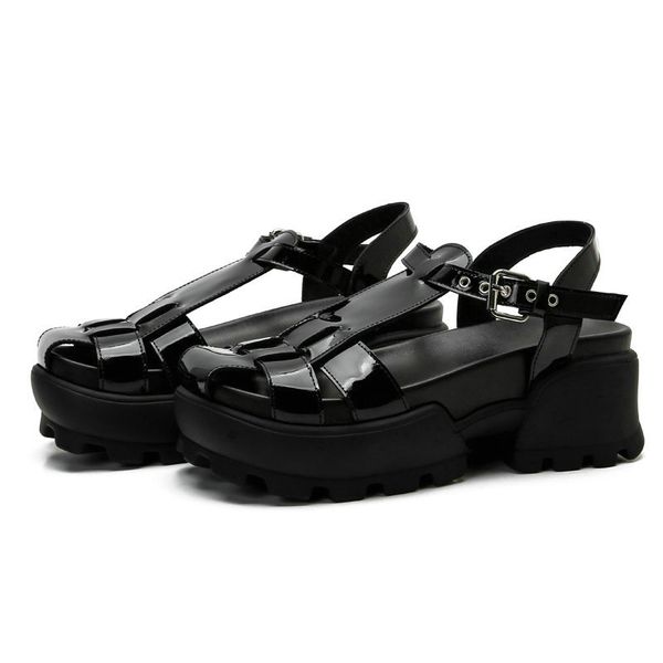 2020 summer wild thick bottom british student shoes baotou female ins tide roman shoes solid color sandals, Black
2020 summer wild thick bottom british student shoes baotou female ins tide roman shoes solid color sandals, Black