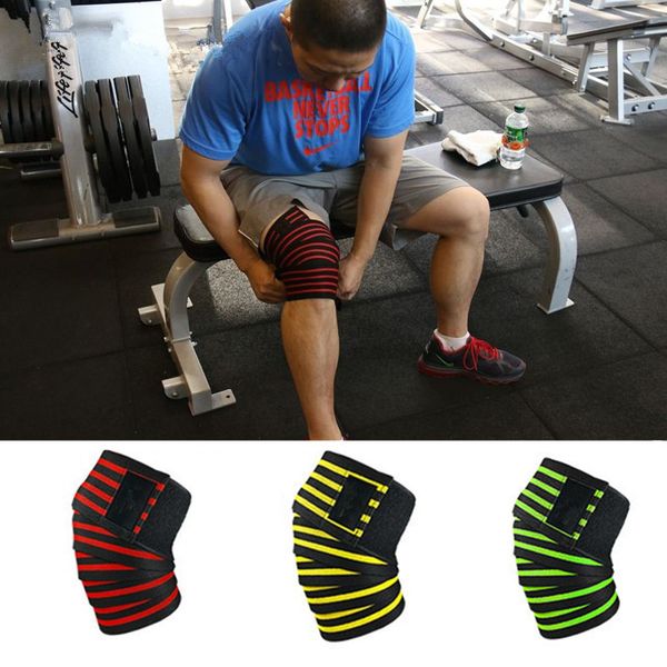 stripe knee pads support elastic wrap bandage pressurized kneepad fitness sport running arthritis muscle joint brace protector, Black;gray
stripe knee pads support elastic wrap bandage pressurized kneepad fitness sport running arthritis muscle joint brace protector, Black;gray