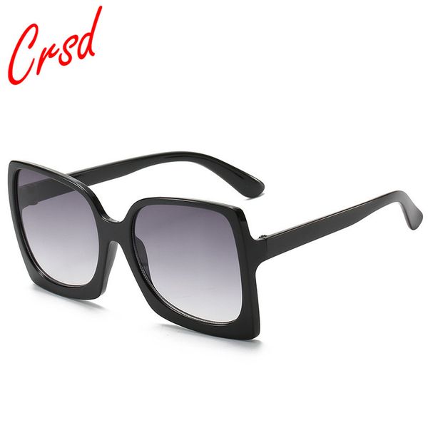 crsd 2020 women oversized sunglasses luxury designer plastic female big frame gradient sun glasses uv400 gafas de sol mujer, White;black
crsd 2020 women oversized sunglasses luxury designer plastic female big frame gradient sun glasses uv400 gafas de sol mujer, White;black