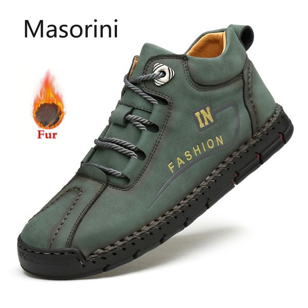 outdoor winter men's boots men's split leather ankle boots warm plush snow waterproof work autumn shoes 38-46, Black
outdoor winter men's boots men's split leather ankle boots warm plush snow waterproof work autumn shoes 38-46, Black