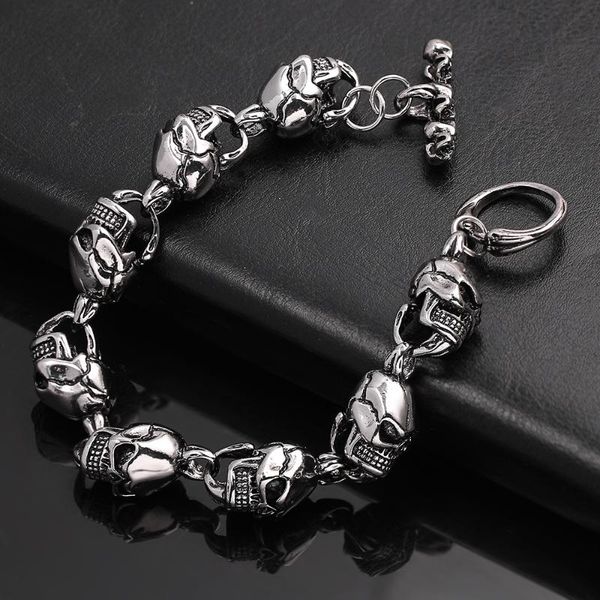 new men cool skull bracelets metal alloy punk rock bracelets bangels gothic jewelry gifts for male accessories, Golden;silver
new men cool skull bracelets metal alloy punk rock bracelets bangels gothic jewelry gifts for male accessories, Golden;silver