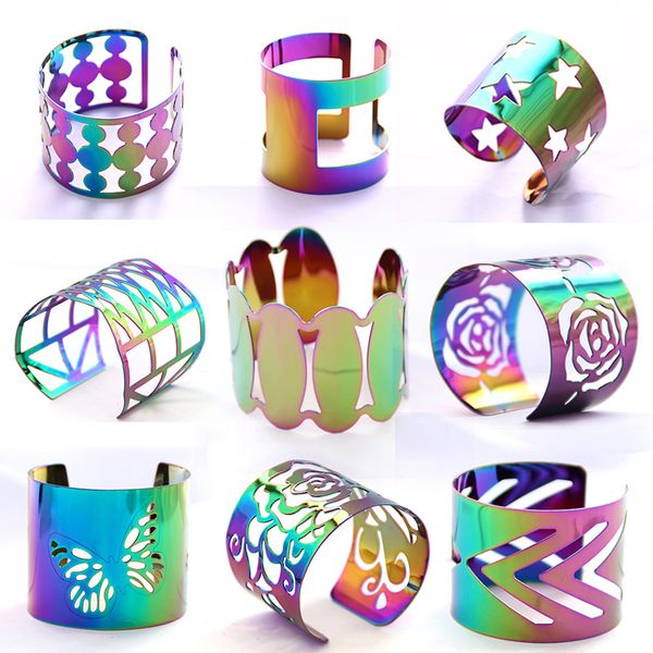 colourful stainless steel open bracelets bangle punk fashion couple bangles trendy inspirational keep going cuff bracelets, Black
colourful stainless steel open bracelets bangle punk fashion couple bangles trendy inspirational keep going cuff bracelets, Black
