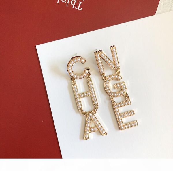 custom korean temperament retro letters pearl earrings long asymmetrical s925 silver needle earrings female, Golden;silver
custom korean temperament retro letters pearl earrings long asymmetrical s925 silver needle earrings female, Golden;silver