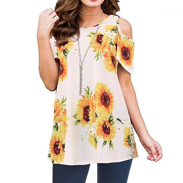 pullover colorful print loose tees womens off shoulder short sleeved tshirt summer round neck, White
pullover colorful print loose tees womens off shoulder short sleeved tshirt summer round neck, White