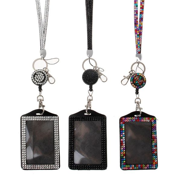 badge rhinestone lanyard shiny crystal necklace badge business card holder corporate id / key / mobile jewerly accessories, Silver
badge rhinestone lanyard shiny crystal necklace badge business card holder corporate id / key / mobile jewerly accessories, Silver