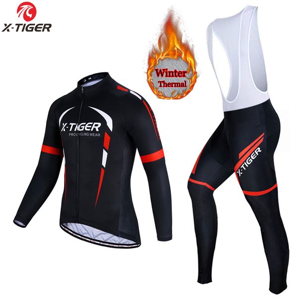 x-tiger winter fleece long sleeve cycling jersey set mountain bike clothes thermal fleece racing bicycle cycling clothing, Black;blue
x-tiger winter fleece long sleeve cycling jersey set mountain bike clothes thermal fleece racing bicycle cycling clothing, Black;blue