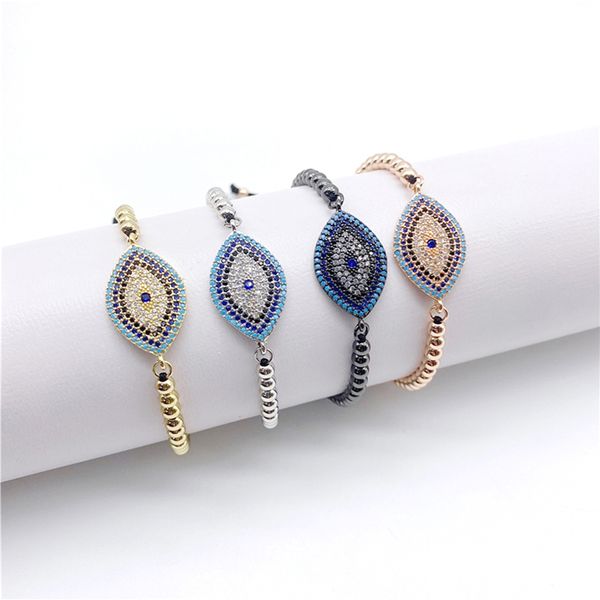 5pcs/lot handmade micro cz paved eye connector bracelets copper beads adjustable pull tie bracelets, Black
5pcs/lot handmade micro cz paved eye connector bracelets copper beads adjustable pull tie bracelets, Black