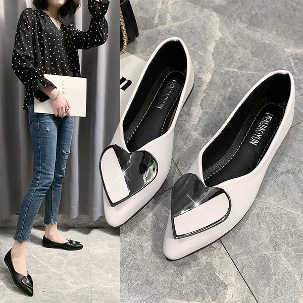 female students small single shoes white simple work shoes pointed flat bottom shallow mouth flat beans, Black
female students small single shoes white simple work shoes pointed flat bottom shallow mouth flat beans, Black