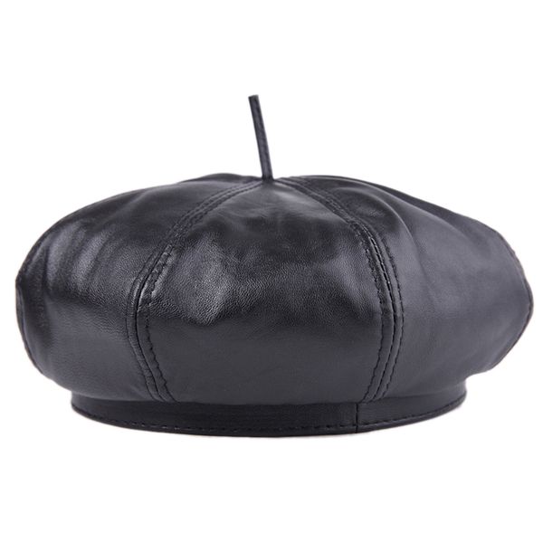 100% genuine sheepskin leather beret hat newsboy painter cap beanie warm, Blue;gray
100% genuine sheepskin leather beret hat newsboy painter cap beanie warm, Blue;gray