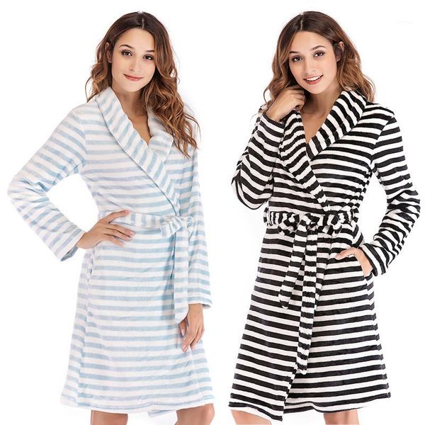 sleepwear patchwork color loose ladies robes fashion long sleeve female sleepwear striped womens, Black;red
sleepwear patchwork color loose ladies robes fashion long sleeve female sleepwear striped womens, Black;red