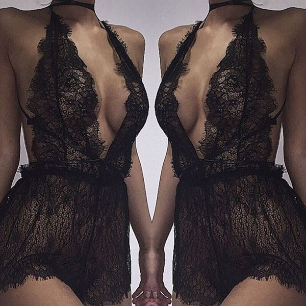 sexy-women's lace lingerie nightwear underwear g-string babydoll sleepwear dress, Black;white
sexy-women's lace lingerie nightwear underwear g-string babydoll sleepwear dress, Black;white