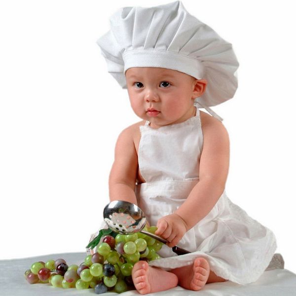 2pcs/set baby chef apron+hat for kids baby white cook hat girls boys cap newborn pgraphy props costume for 0-12month, Yellow
2pcs/set baby chef apron+hat for kids baby white cook hat girls boys cap newborn pgraphy props costume for 0-12month, Yellow