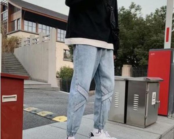 jeans men fall new popular spring and autumn, Blue
