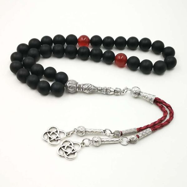 men bracelet frosted black agates tasbih turkish style muslim black onyx stone rosary
men bracelet frosted black agates tasbih turkish style muslim black onyx stone rosary