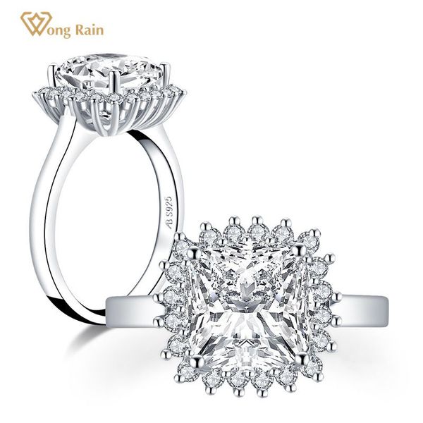 cluster rings wong rain 925 sterling silver princess cut greated moissanite diamonds gemstone wedding engagement fine jewelry wholesale, Golden;silver
cluster rings wong rain 925 sterling silver princess cut greated moissanite diamonds gemstone wedding engagement fine jewelry wholesale, Golden;silver