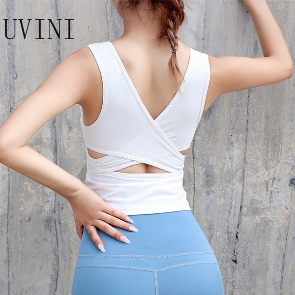gym clothing solid sports yoga bh bra 2021 summer cross back tank women fitness push up running shockproof workout fast dry vest, White;black
gym clothing solid sports yoga bh bra 2021 summer cross back tank women fitness push up running shockproof workout fast dry vest, White;black