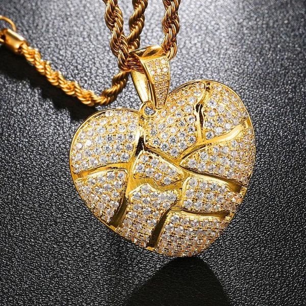 pendant necklaces bling broken heart necklace&pendant with stainless steel chain gold color cubic zircon men women hip hop jewelry for gift, Silver
pendant necklaces bling broken heart necklace&pendant with stainless steel chain gold color cubic zircon men women hip hop jewelry for gift, Silver