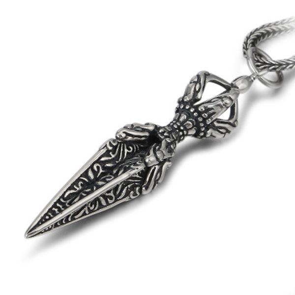 925 sterling silver buddha instrument vajra men women necklace pendant jewelry 
925 sterling silver buddha instrument vajra men women necklace pendant jewelry