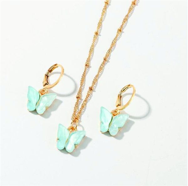 2020 butterfly fashion pendant necklaces and earrings set for women girls fashion pink gold necklace elegant choker sweet jewelry gift, Silver
2020 butterfly fashion pendant necklaces and earrings set for women girls fashion pink gold necklace elegant choker sweet jewelry gift, Silver