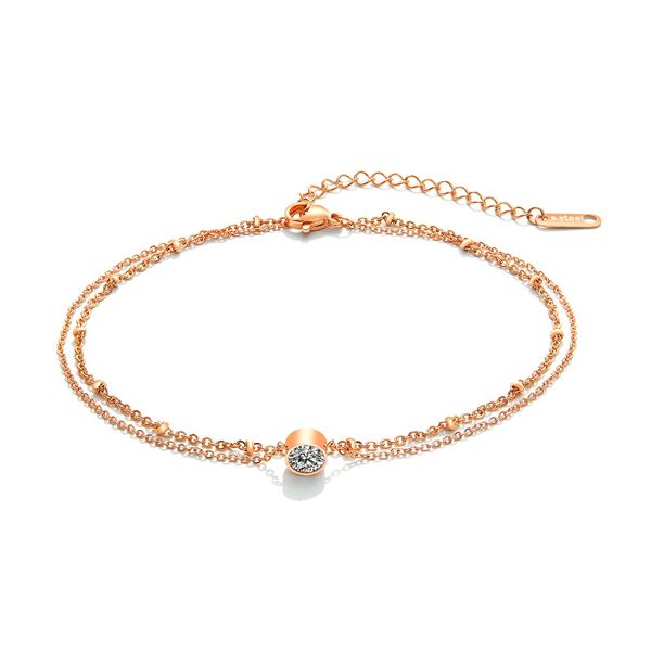 fashion women rose gold color anklets jewelry gift cubic zircon stainless steel anklet ladies ing, Red;blue
fashion women rose gold color anklets jewelry gift cubic zircon stainless steel anklet ladies ing, Red;blue
