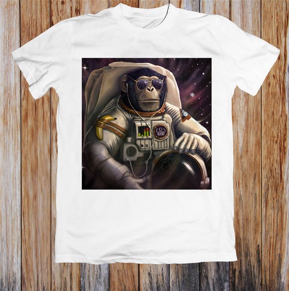 astronaut funny monkey chimp in space t shirt men women tee shirt